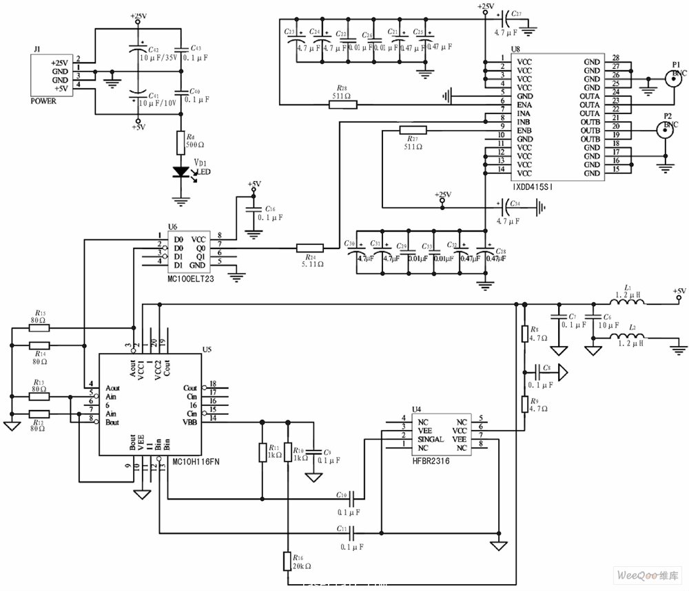 Q開關光電轉換及觸發(fā)電路