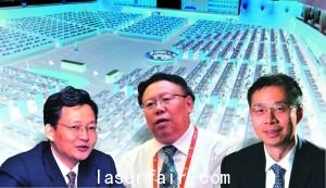 左起李大霄、曹鳳岐、李迅雷 張常春/制圖