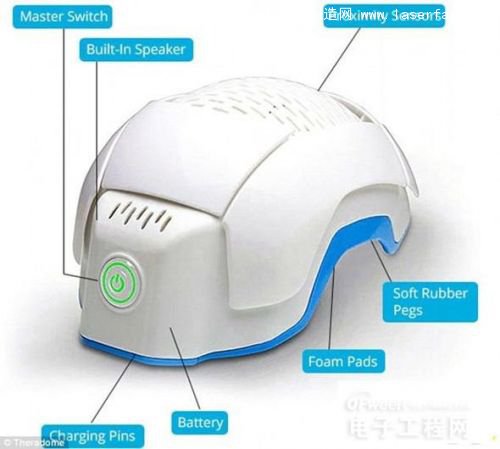 設備包含80個激光發(fā)生器，輻射面積能夠覆蓋平均111平方英寸頭皮面積的90平方英寸。